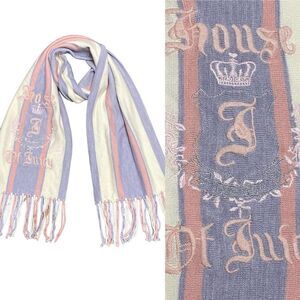 Vintage Y2K JUICY COUTURE House of Juicy Fringe Scarf